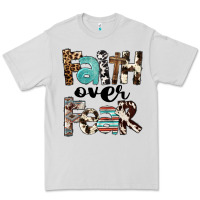 Dove Grey Faith Over Fear Premium Tee - FaDigitalArtStudio