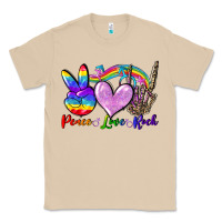 Mushroom Peace love rock Classic Tee - FaDigitalArtStudio