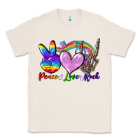 Natural Peace love rock Classic Tee - FaDigitalArtStudio