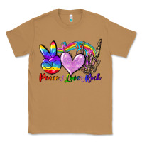 Toasted Coconut Peace love rock Classic Tee - FaDigitalArtStudio