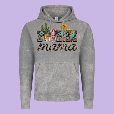 Farm Mama With Baby Pigs Vintage Hoodie Designed By Artiststas