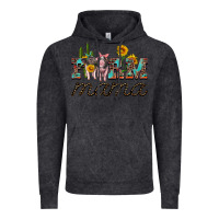 Vintage Black farm mama with baby pigs Vintage Hoodie - Artiststas