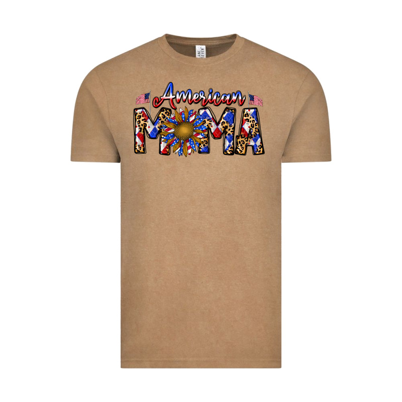 American Mama Vintage Tee by CowhideDigitalArt | Teevron