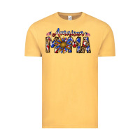Vintage Mustard American mama Vintage Tee - CowhideDigitalArt