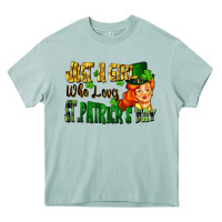 Arona Just a girl who loves St. Patrick's Day Heavy Core Tee - FaDigitalArtStudio