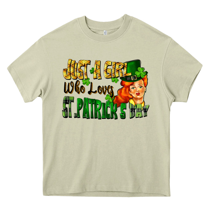 Just A Girl Who Loves St. Patrick's Day Heavy Core Tee by FaDigitalArtStudio | Teevron