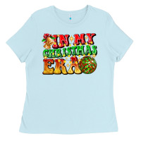 Baby Blue inmy christmas era Ladies Tee - CowhideDigitalArt