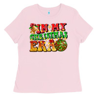 Bubblegum Pink inmy christmas era Ladies Tee - CowhideDigitalArt