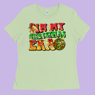 Inmy Christmas Era Ladies Tee Designed By Cowhidedigitalart