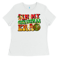 White inmy christmas era Ladies Tee - CowhideDigitalArt