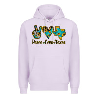 Lilac Peace Love Texas Premium Hoodie - Jasminsmagicworld