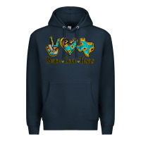 Navy Peace Love Texas Premium Hoodie - Jasminsmagicworld