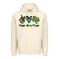 Sandshell Peace Love Texas Premium Hoodie - Jasminsmagicworld
