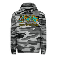 Slate Camo Peace Love Texas Premium Hoodie - Jasminsmagicworld