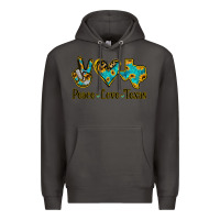 Smoke Peace Love Texas Premium Hoodie - Jasminsmagicworld