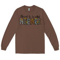Chestnut blessed to be called neenee Long Sleeve Tee - CowhideDigitalArt