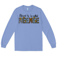 Colony Blue blessed to be called neenee Long Sleeve Tee - CowhideDigitalArt