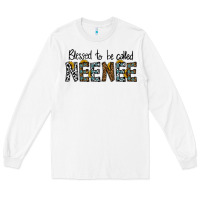 White blessed to be called neenee Long Sleeve Tee - CowhideDigitalArt