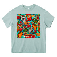 Arona hispanic heritage month coffee cups and taco with glitter and leopard  Heavy Core Tee - BundleAndBundleShop