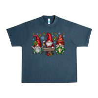 Midnight Navy christmas gnomes celebration Urban Heavy Tee - CowhideDigitalArt
