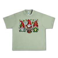 Oil Green christmas gnomes celebration Urban Heavy Tee - CowhideDigitalArt