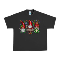 Pigment Black christmas gnomes celebration Urban Heavy Tee - CowhideDigitalArt