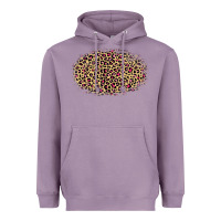 Lavender Leopard Pattern Heavyweight Hoodie - RanaPortraitStore