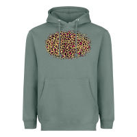 Sage Leopard Pattern Heavyweight Hoodie - RanaPortraitStore