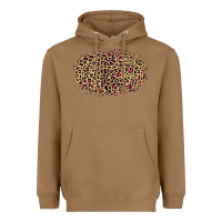 Toasted Coconut Leopard Pattern Heavyweight Hoodie - RanaPortraitStore