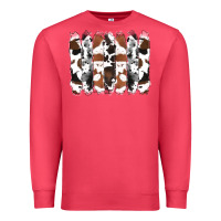 Cardinal cowhide brushstrokes Premium Sweatshirt - RanaPortraitStore
