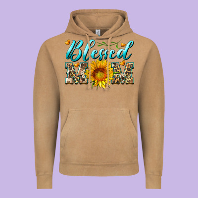 Blessed Mom With Sunflower Vintage Hoodie Designed By Artiststas