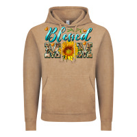 Vintage Coffee blessed mom with sunflower Vintage Hoodie - Artiststas