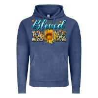 Vintage Denim blessed mom with sunflower Vintage Hoodie - Artiststas