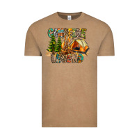 Vintage Coffee Campfire Legend Vintage Tee - CowhideDigitalArt