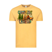 Vintage Mustard Campfire Legend Vintage Tee - CowhideDigitalArt