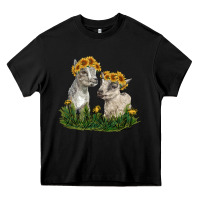 Black baby goats Heavy Core Tee - RanaPortraitStore