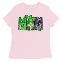 Bubblegum Pink st patricks day mom gnome Ladies Tee - CowhideDigitalArt