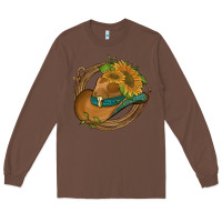 Chestnut western hat with sunflowers and rope Long Sleeve Tee - Artiststas