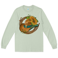 Matcha western hat with sunflowers and rope Long Sleeve Tee - Artiststas