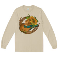 Mushroom western hat with sunflowers and rope Long Sleeve Tee - Artiststas