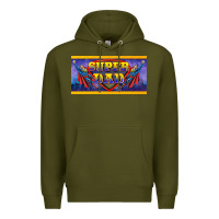 Army Green super dad Premium Hoodie - BarkalooDesign