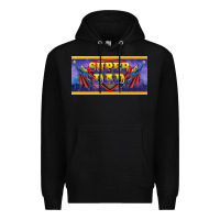 Black super dad Premium Hoodie - BarkalooDesign
