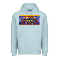 Blue Mist super dad Premium Hoodie - BarkalooDesign