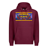 Burgundy super dad Premium Hoodie - BarkalooDesign