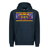 Navy super dad Premium Hoodie - BarkalooDesign