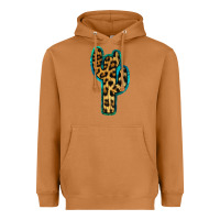 Meerkat Turquoise Leopard Cactus Heavyweight Hoodie - RanaPortraitStore