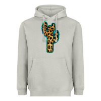 Moon Dust Turquoise Leopard Cactus Heavyweight Hoodie - RanaPortraitStore