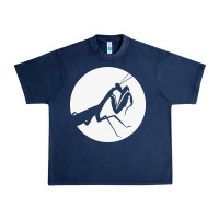 Navy praying mantis Urban Heavy Tee - DesigneFamous