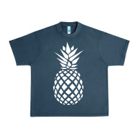 Midnight Navy pineapple sunset Urban Heavy Tee - DesigneFamous