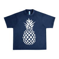 Navy pineapple sunset Urban Heavy Tee - DesigneFamous